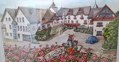 Foto von der Zeichnung des Hotels