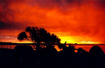 Sonnenuntergang: der Himmel brennt