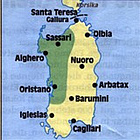 Karte Sardinien